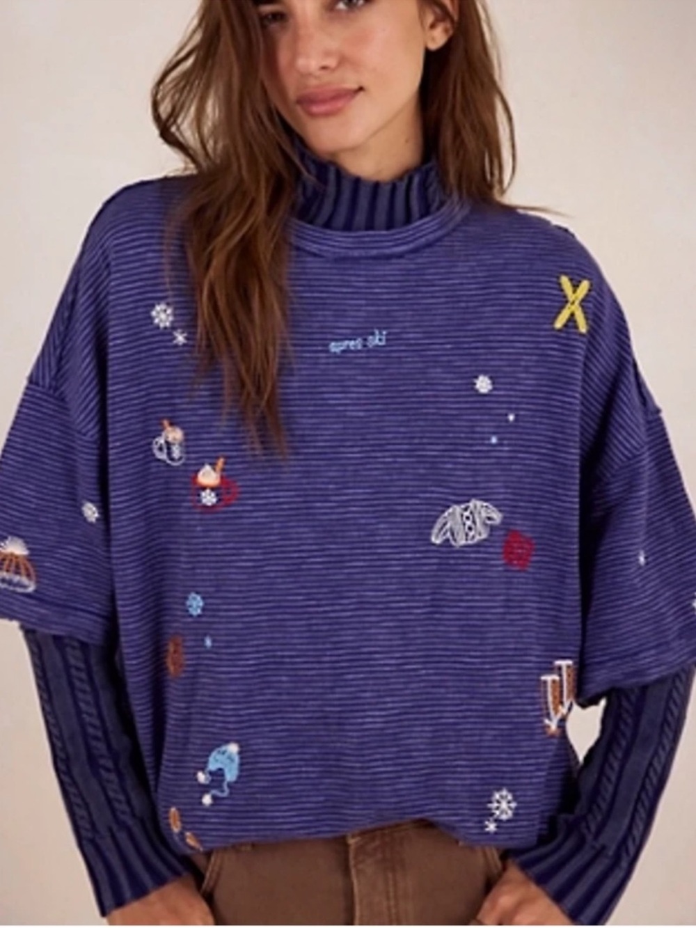 We The Free “Apres Ski” Embroidered Camp Tee